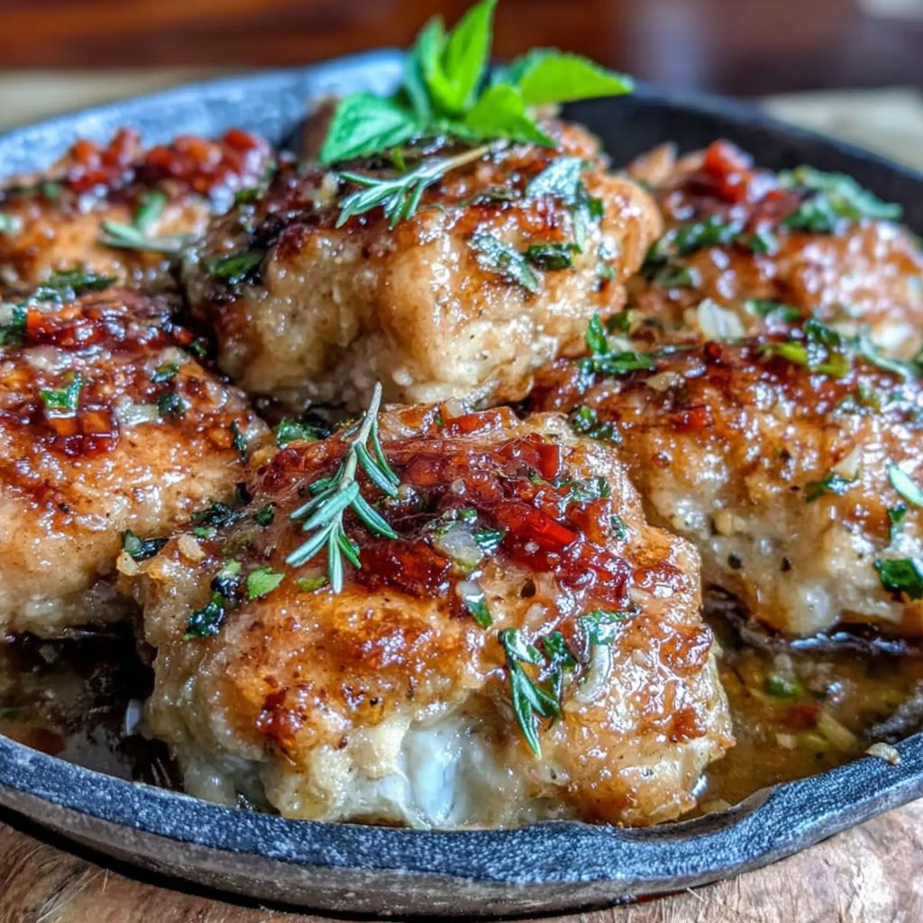 Lemon Garlic Chicken Skillet