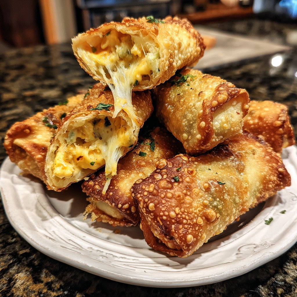 Mini Jalapeño Popper Egg Rolls