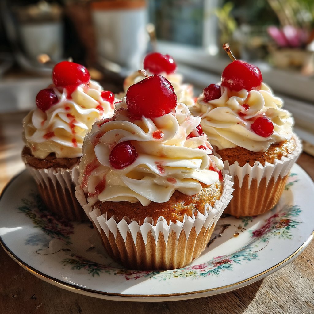 Cherry Fizz Cupcakes Delight