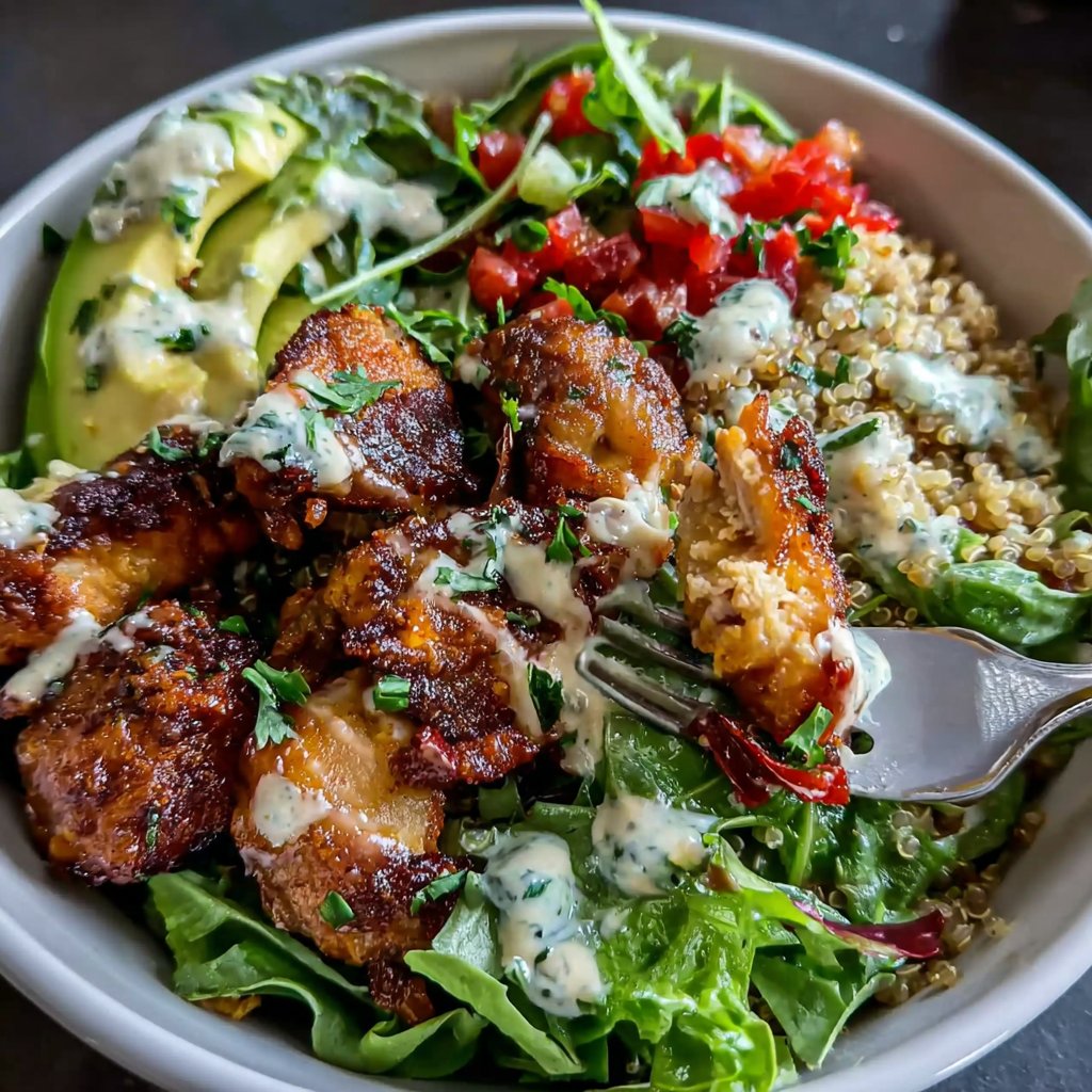 Spicy Chicken Quinoa Bowl