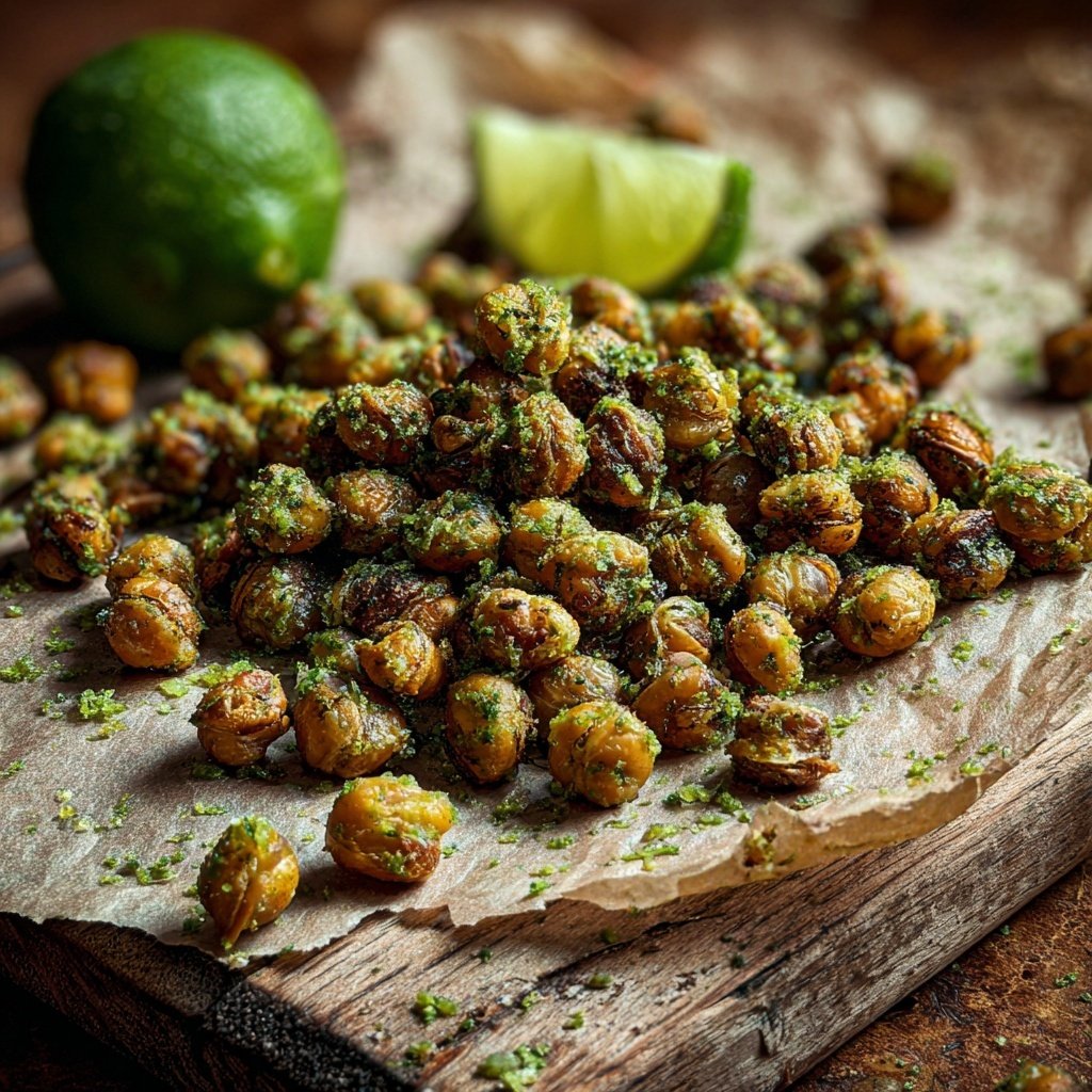 Crunchy Chickpeas with Lime Zest